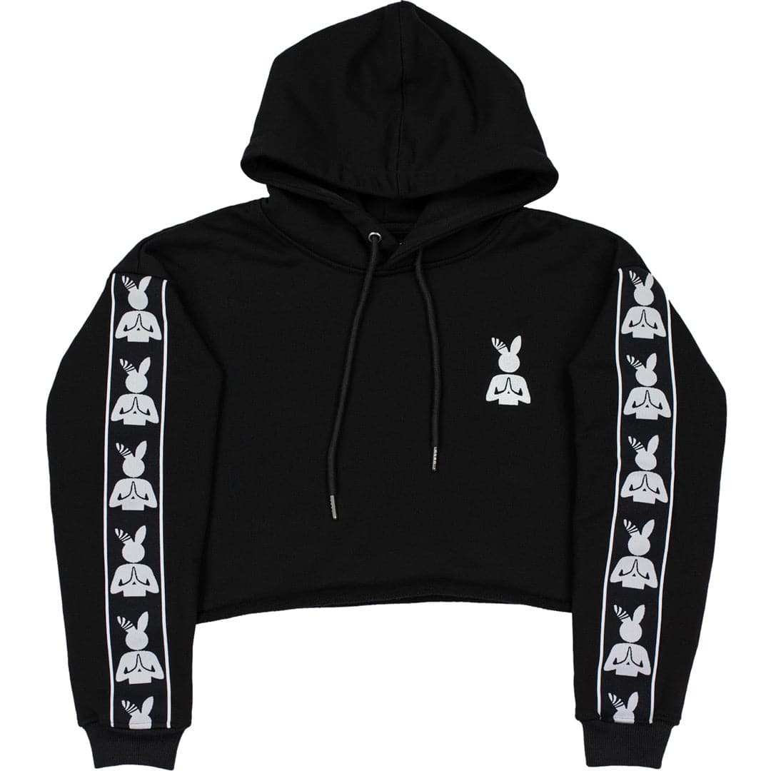 Praying Rabbit Classic Crop Hoodie