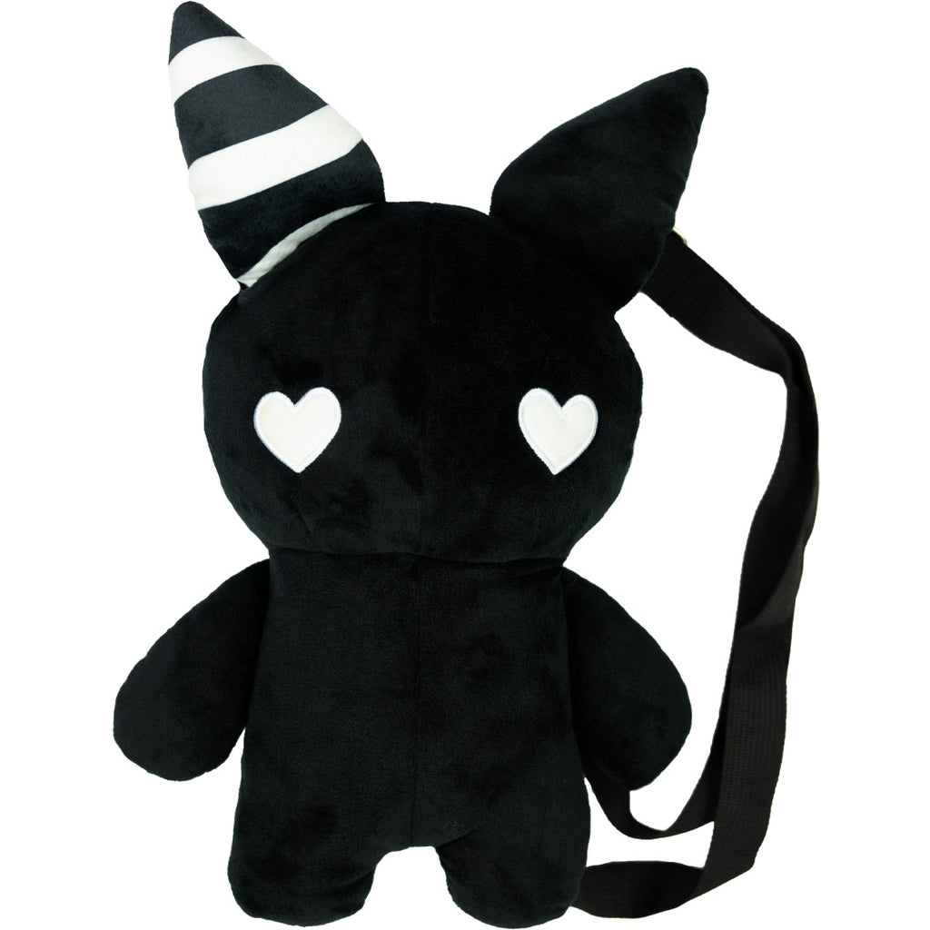 Rabbit Plush Backpack Black | Praying Rabbit – PRAYING RABBIT