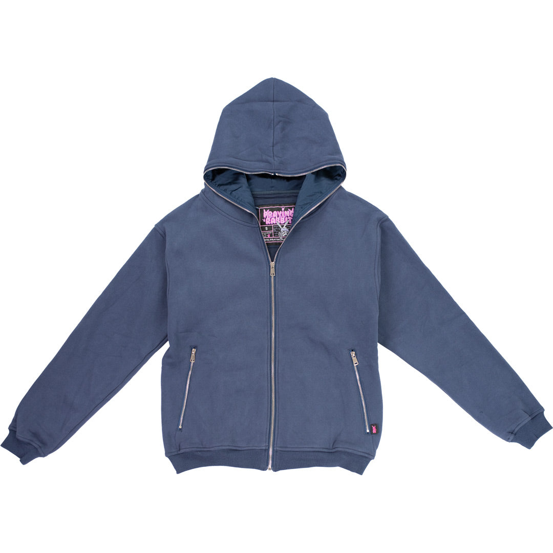 Hidden Pocket Hoodie - Navy Blue