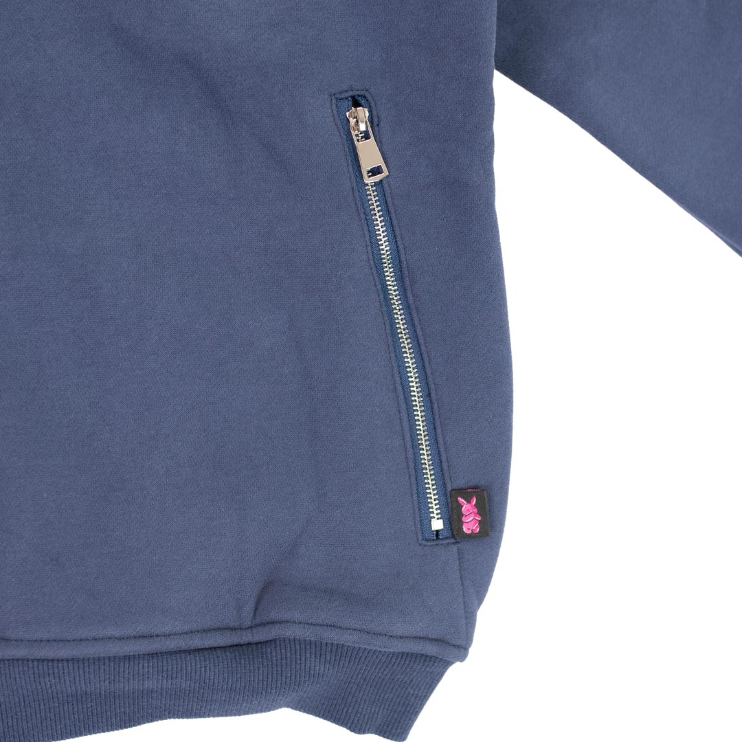 Hidden Pocket Hoodie - Navy Blue