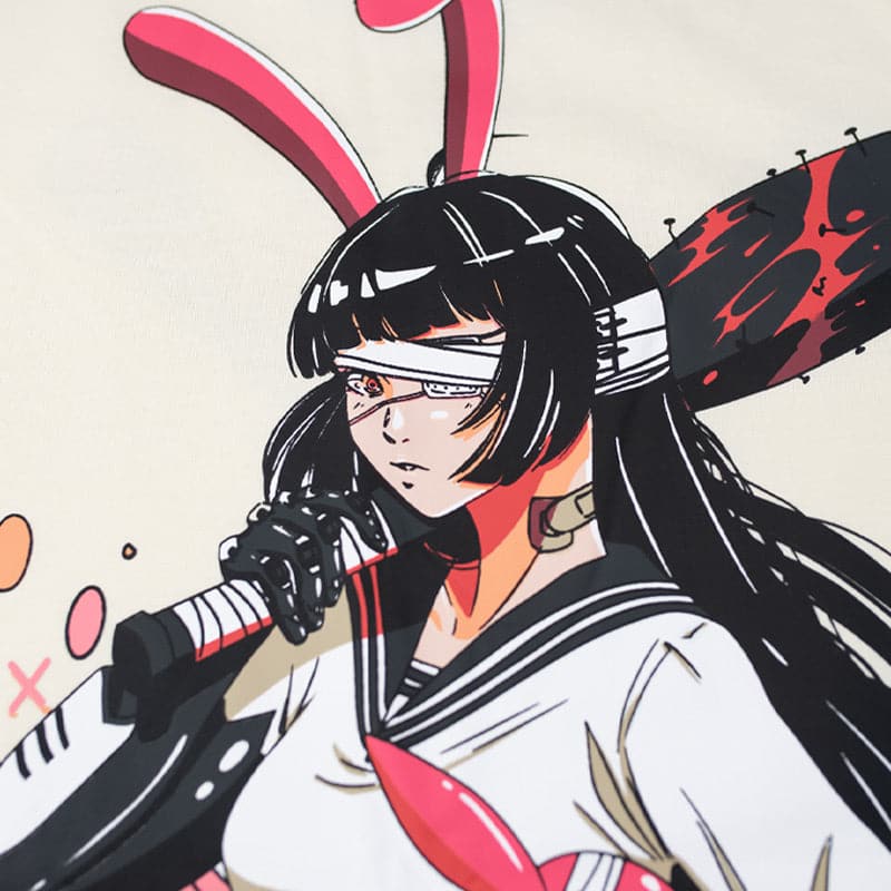 Emiko Cream Tee – PRAYING RABBIT