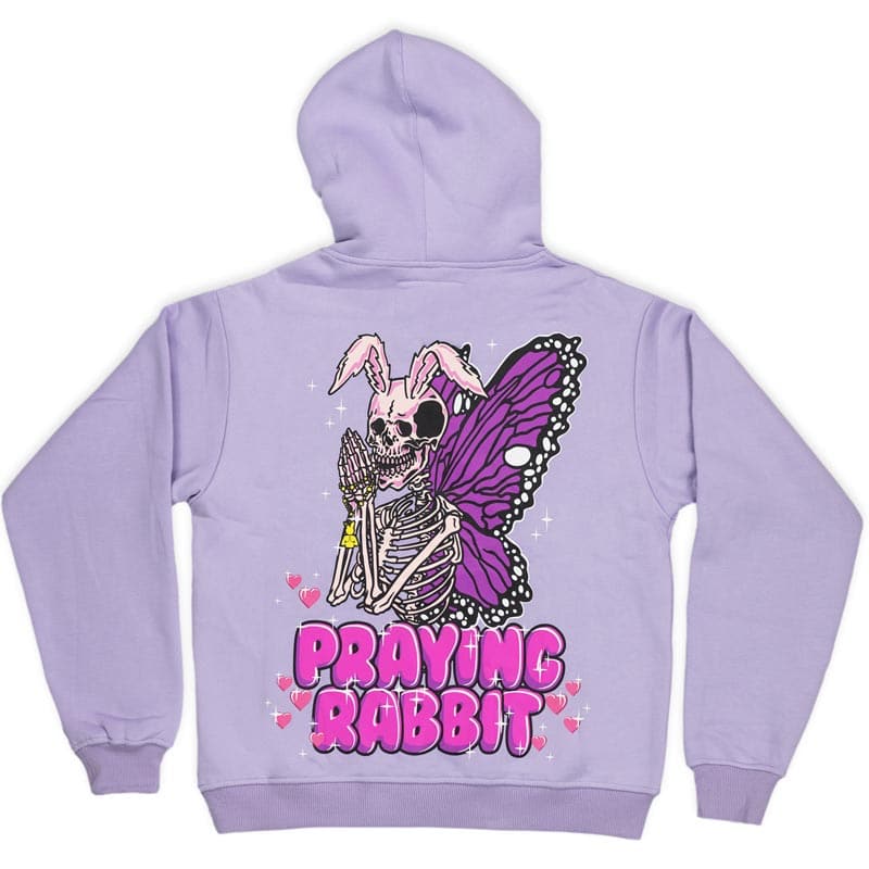 Praying Butterfly Lavender Hoodie