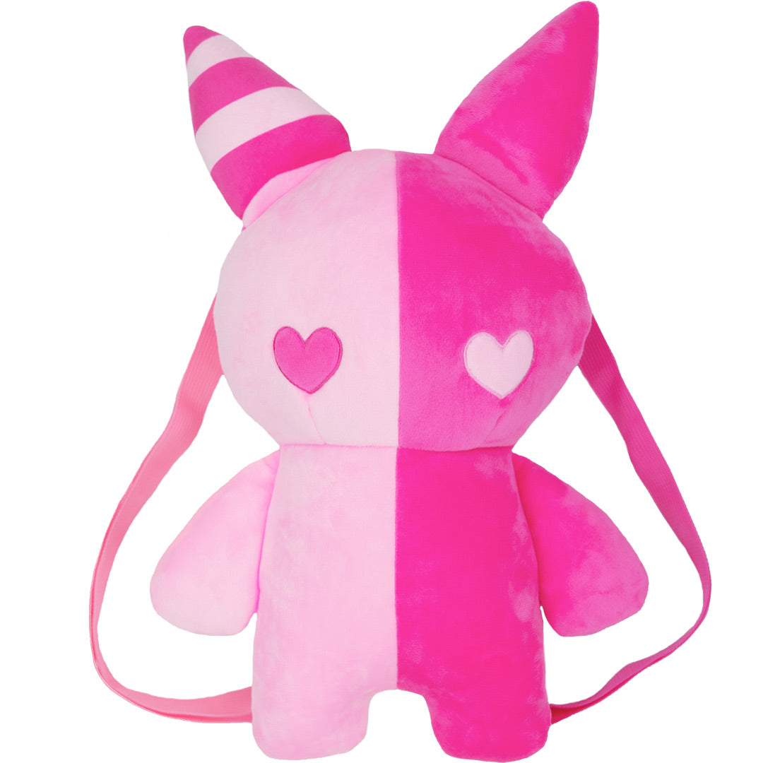 Rabbit Plush Backpack 20" (Pink)