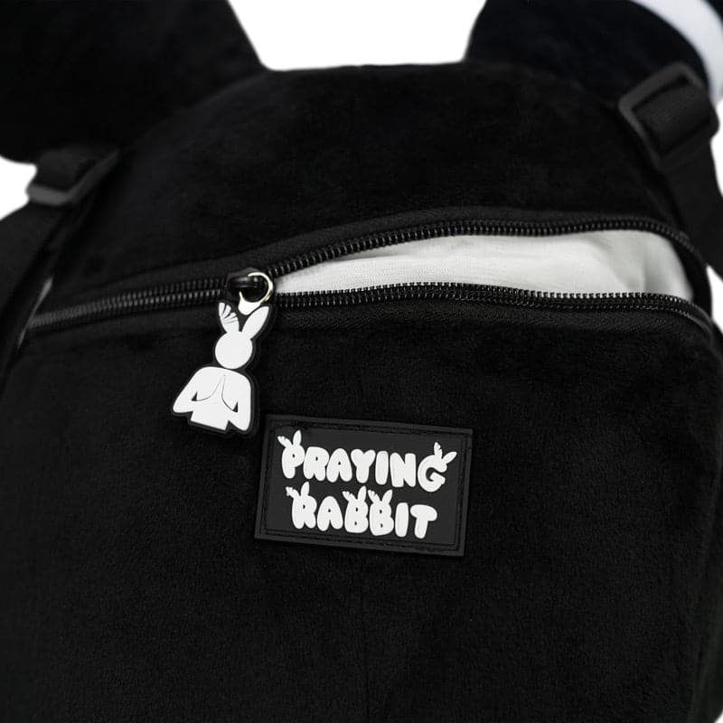 Rabbit Plush Backpack 24" (BLACK)
