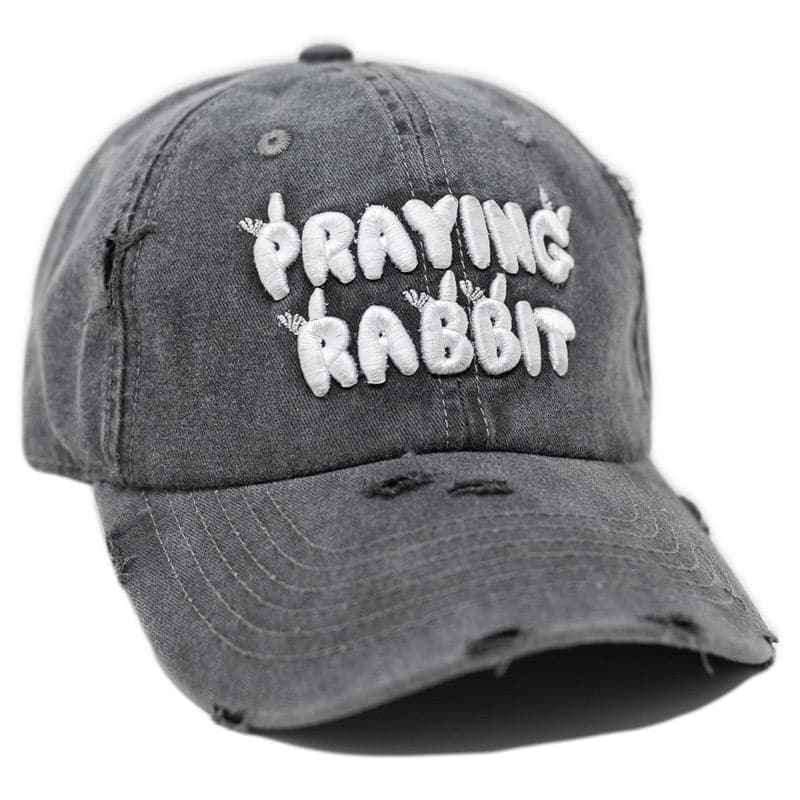 Praying Rabbit Bubble Logo Vintage Hat