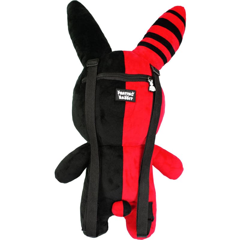Rabbit Plush Backpack Red Black 24 Inch | Praying Rabbit – PRAYING RABBIT