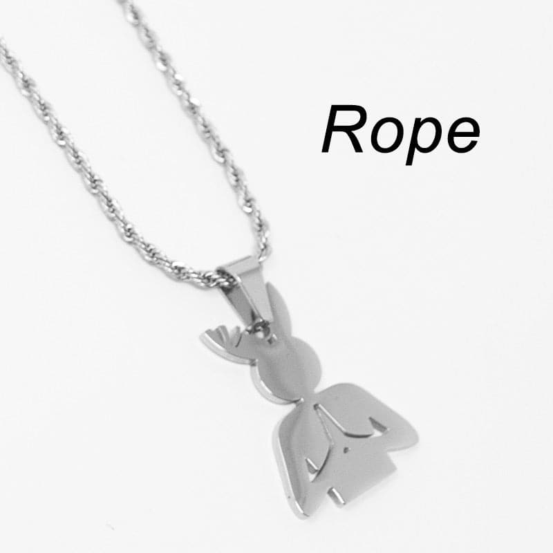 Praying Rabbit Necklace