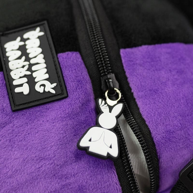 Rabbit Plush Backpack (20" PURPLE/BLACK)