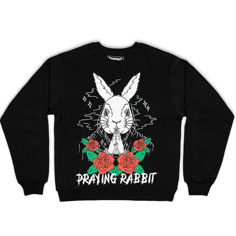 Praying Rabbit Crew Neck